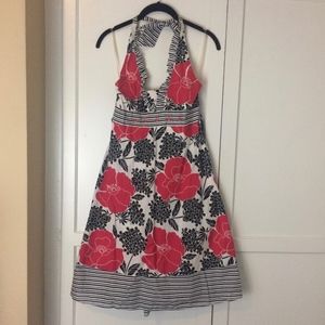 HALTER DRESS FLORAL PINUP STYLE LIMITED TOO